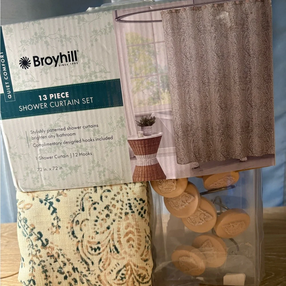 Broyhill shower curtain. Brand new.